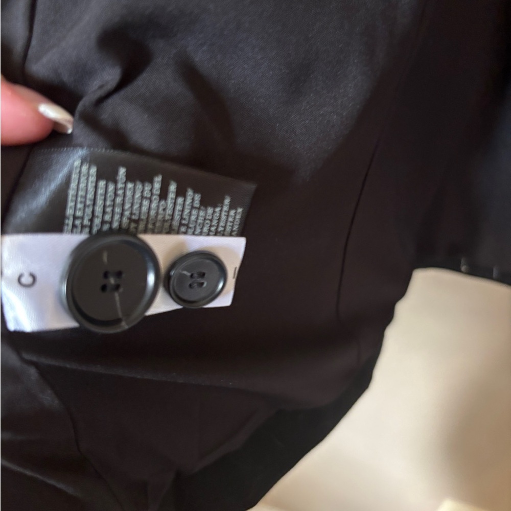 Ann Taylor 16T NWT Classic Black Lined Suit Blazer or Coat Work Basic Neutral - Picture 6 of 7